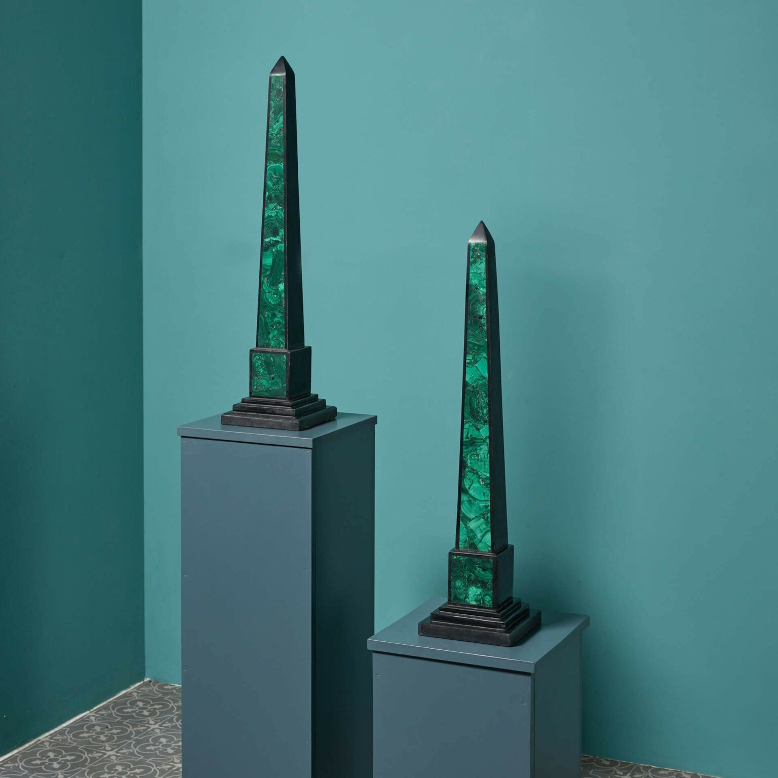 Malachite Black Marble Obelisks Uk Architectural Heritage