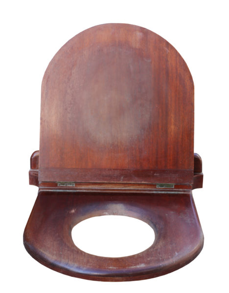 An Antique Mahogany Toilet Seat - UK Heritage