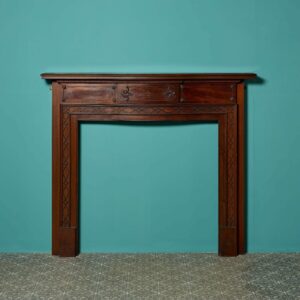 English Mahogany Chippendale Style Fire Surround