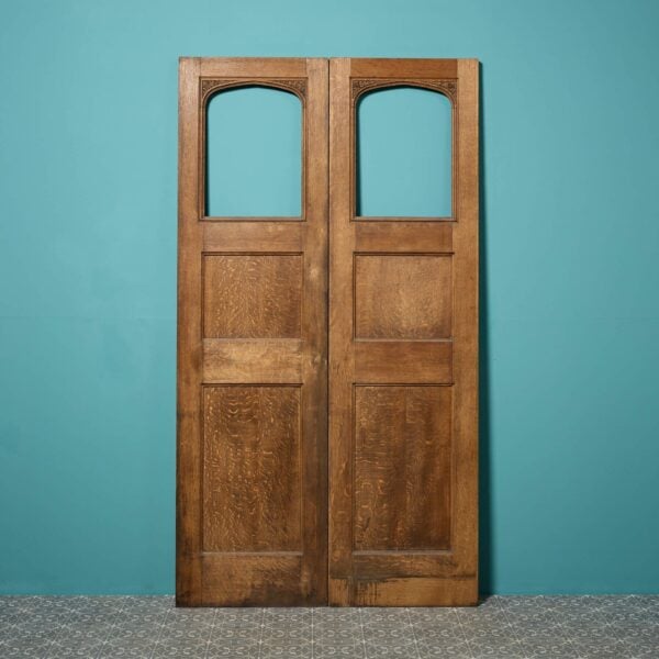 Set of Victorian Oak Doors for Glazing