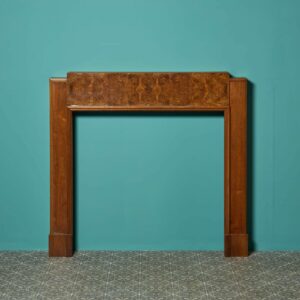 Art Deco Period Burr Walnut Fireplace