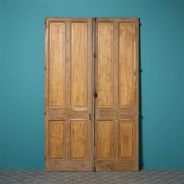 Set of Antique Oak Room Dividing Double Doors