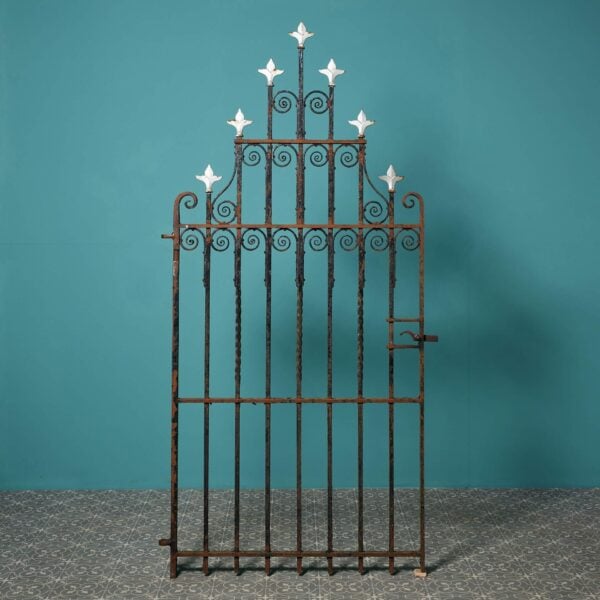 Antique Wrought Iron Pedestrian Garden Gate