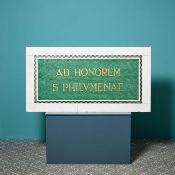 Reclaimed Marble Mosaic Wall Plaque