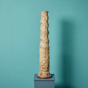 Antique 18th Century Carved Oak Solomonic Column