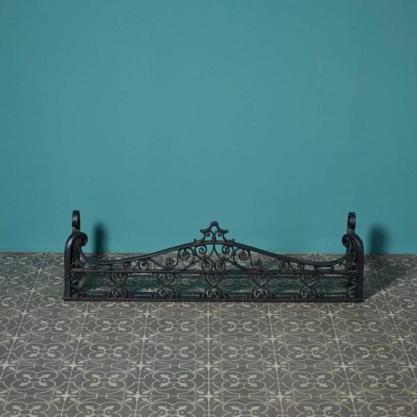 Antique Wrought Iron Fireplace Fender