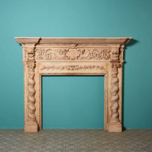 Large George III Carved Wooden Chimneypiece