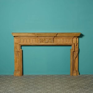 Antique Georgian Style Carved Pine Chimneypiece