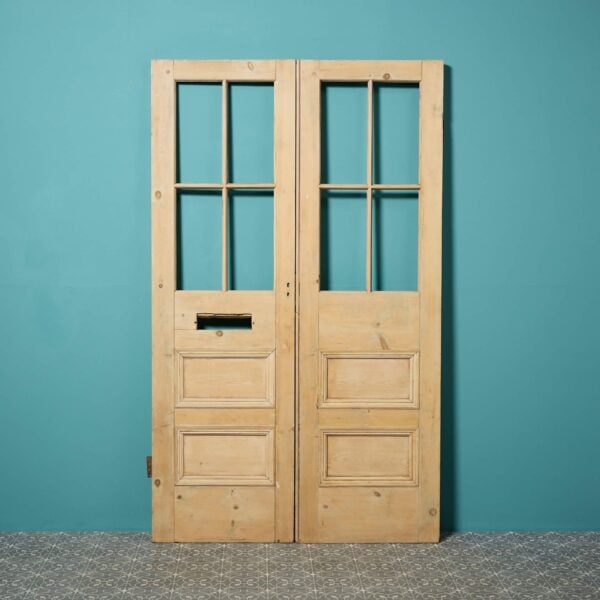Set of Antique External Double Doors for Glazing