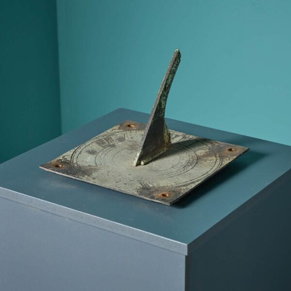 18th Century Georgian Square Bronze Sundial