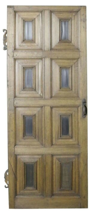 An 18th Century English Eight Panel Oak Door