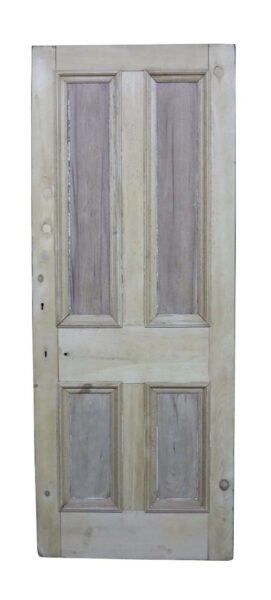 A Reclaimed Pine Four Panel Front Door