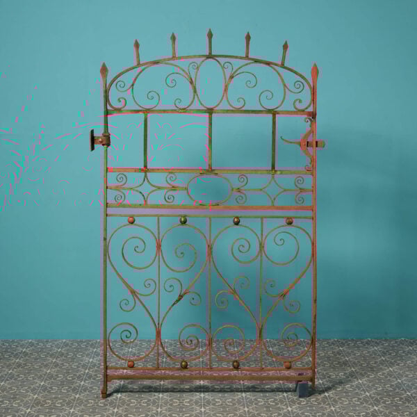 English Regency Period Arched Wrought Iron Side Gate