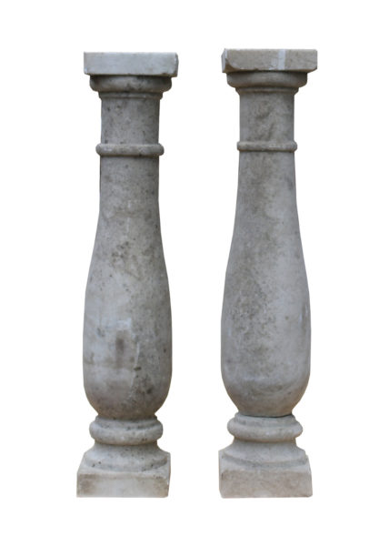 Set of Eight Carrara Marble Balusters