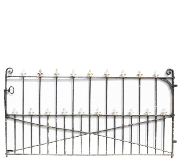 An Antique Wrought Iron Driveway Gate