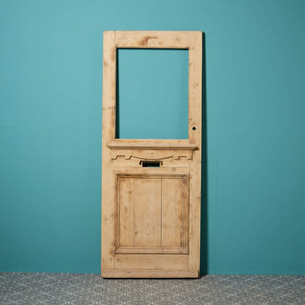 Reclaimed Exterior Pine Door for Glazing
