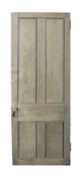 A Reclaimed Oak Four Panel External Door