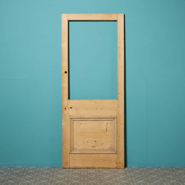 Reclaimed Stripped Pine Exterior Door for Glazing