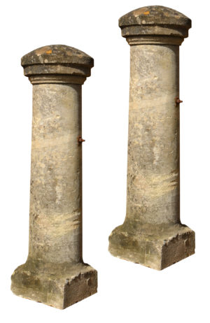 Pair of 19th Century Cotswold Stone Gate Post Piers
