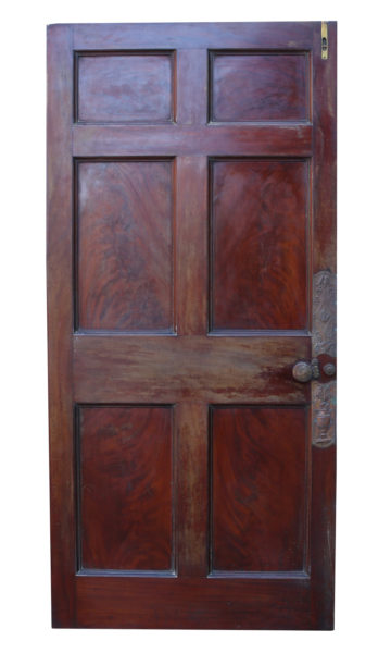 Set of Six English Mahogany Doors C. 1780