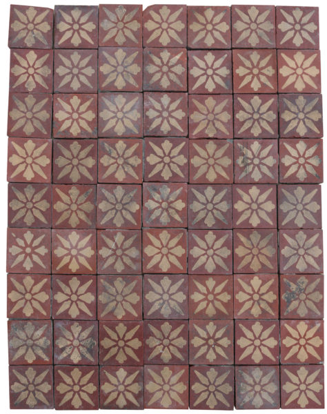 63 Antique Encaustic Floor Tiles