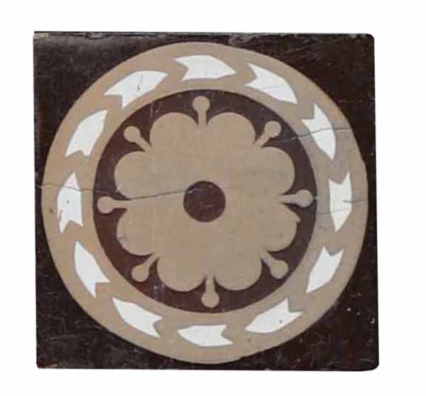 A Set of 44 Antique Glazed Ceramic Tiles