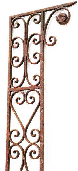 Two Reclaimed Antique Wrought Iron Panels