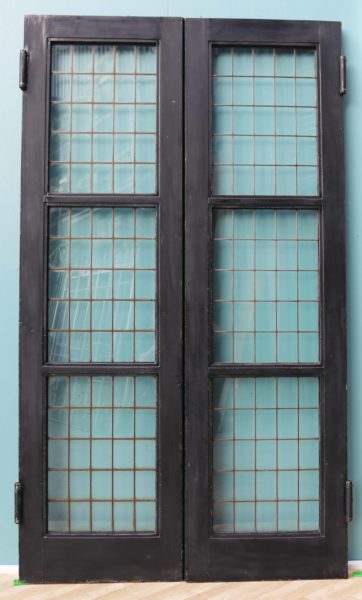 A Set of Reclaimed Copper Light Double Doors (13 sets available)