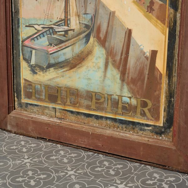 Reclaimed Hand Painted Pub Sign ‘The Pier’