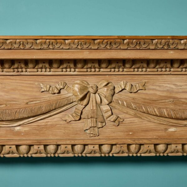 18th Century English Carved Pine Fire Surround