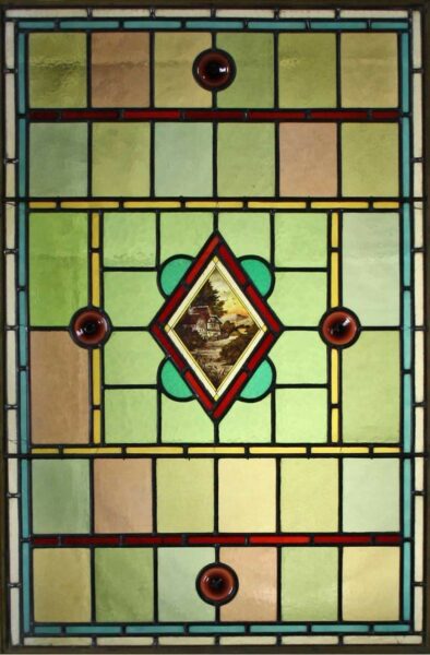 A Reclaimed Stained Glass Door