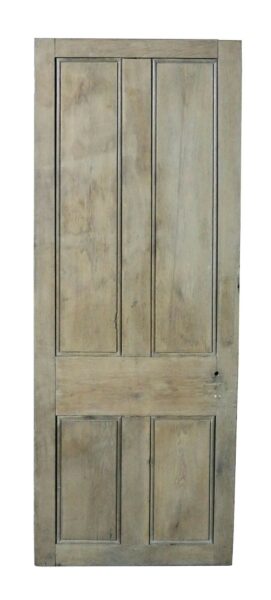 A Reclaimed Oak Four Panel External Door