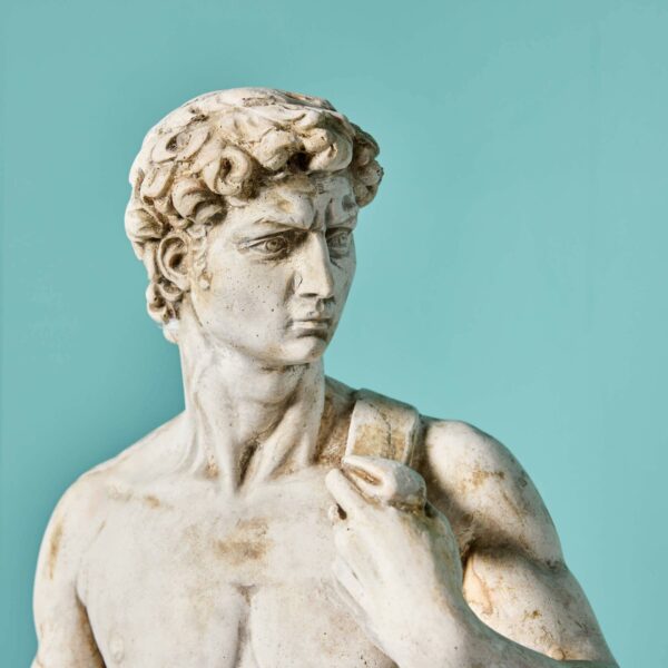 Michelangelo’s David, a Victorian Plaster Statue, After The Antique