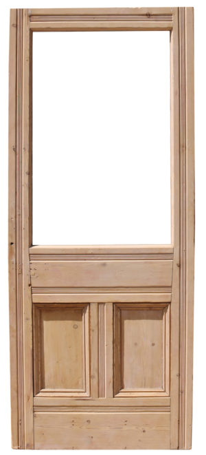 A Reclaimed Exterior Glazed Pine Door