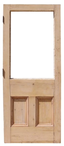 A Reclaimed Exterior Glazed Pine Door