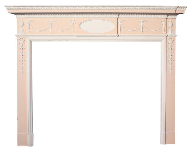 A Reclaimed Georgian Painted Timber Fire Surround