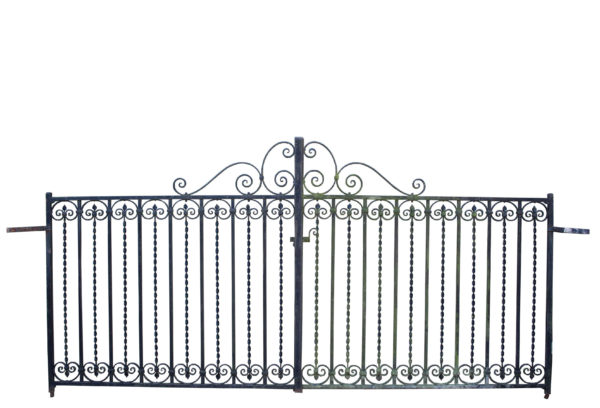 A Pair of Reclaimed Wrought Iron Drive Gates