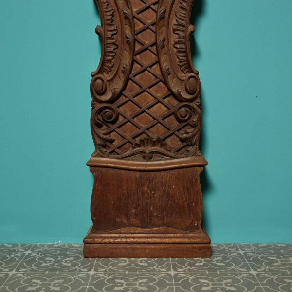 Antique Rococo Style Carved Mahogany Fire Surround