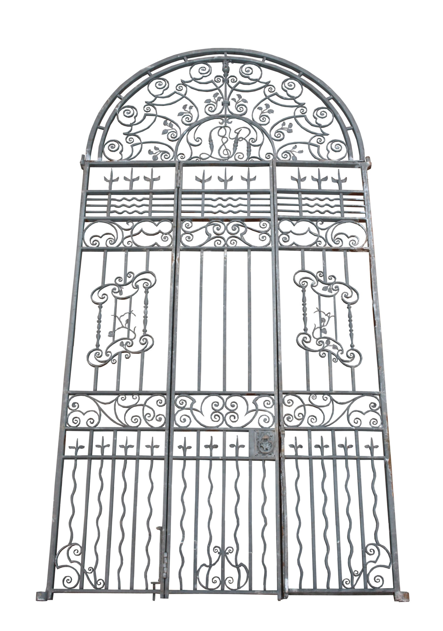 An Impressive set of Antique Wrought Iron Gates UK Heritage