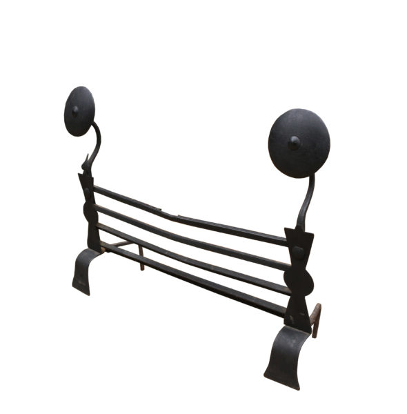 18th Century English Wrought Iron Fire Grate