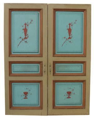 A Set of Antique Hand Painted Double Doors