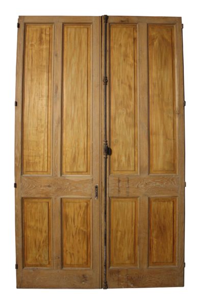 A Set of Antique Oak Room Dividers or Double Doors