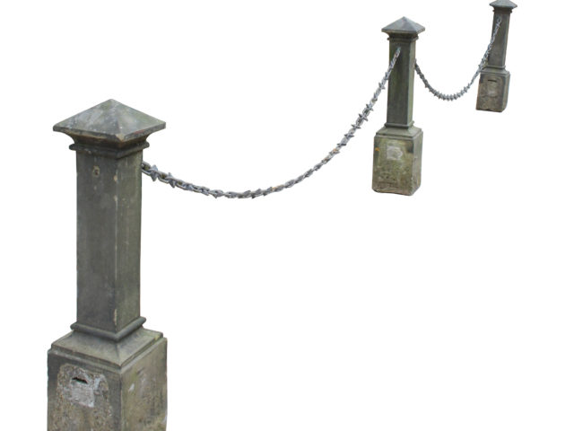 A Set of Four Antique Stone Driveway Bollards