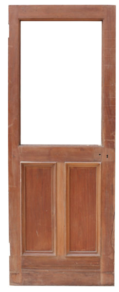 A Reclaimed Walnut Door for Glazing