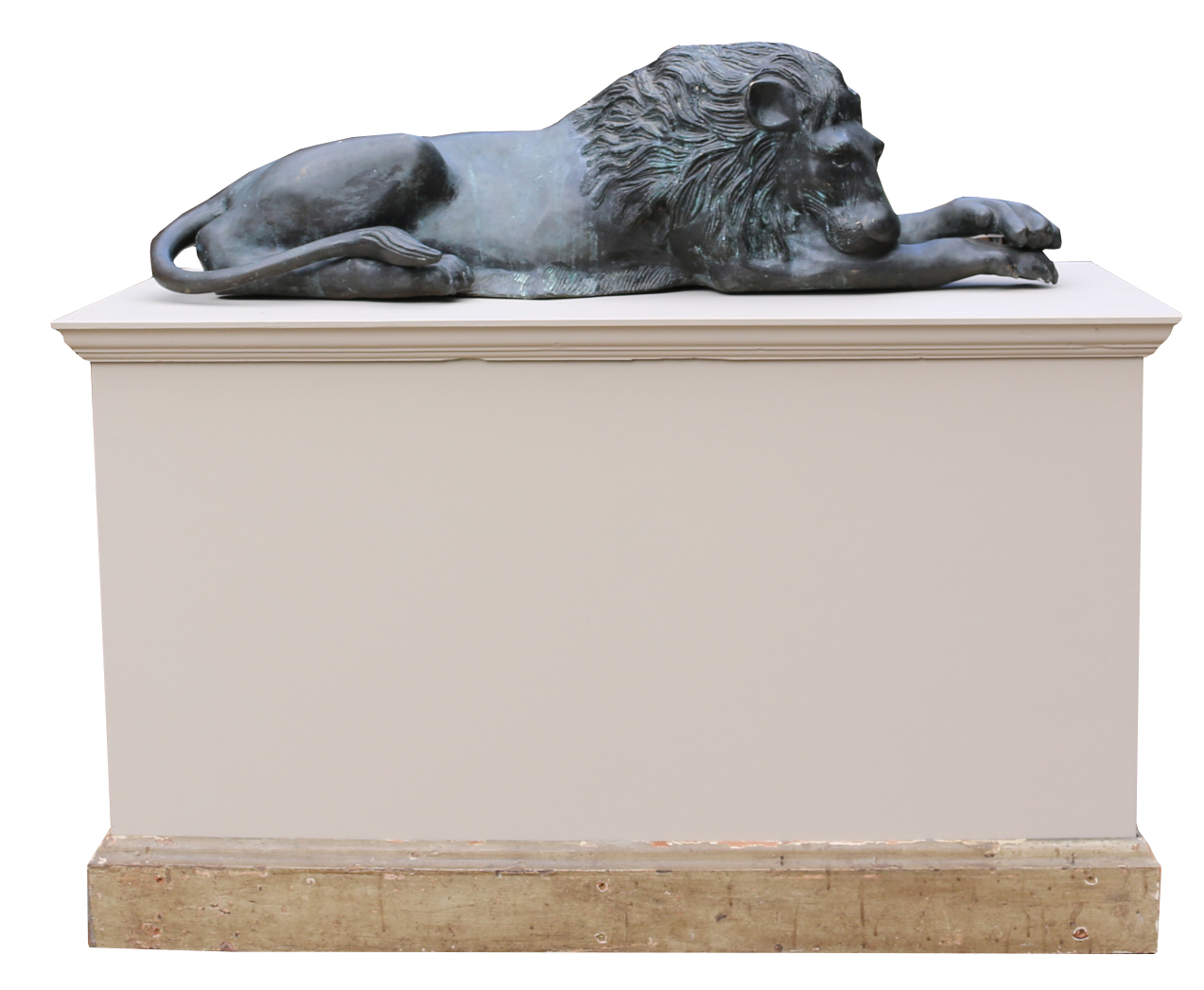 A Pair of Bronze Lions in The Manner of Antonio Canova - UK Heritage