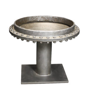 A Reclaimed Industrial Style Cast Iron Table Base