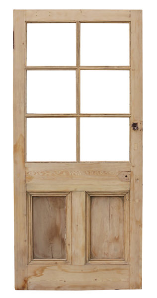 A Reclaimed Glazed Pine Door
