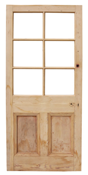 A Reclaimed Pine Glazed Door