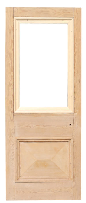 A Reclaimed Pine Front Door for Glazing