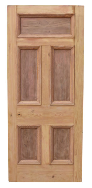 A Reclaimed Exterior Five Panel Pine Door